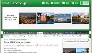 errore 404 pagina non trovata